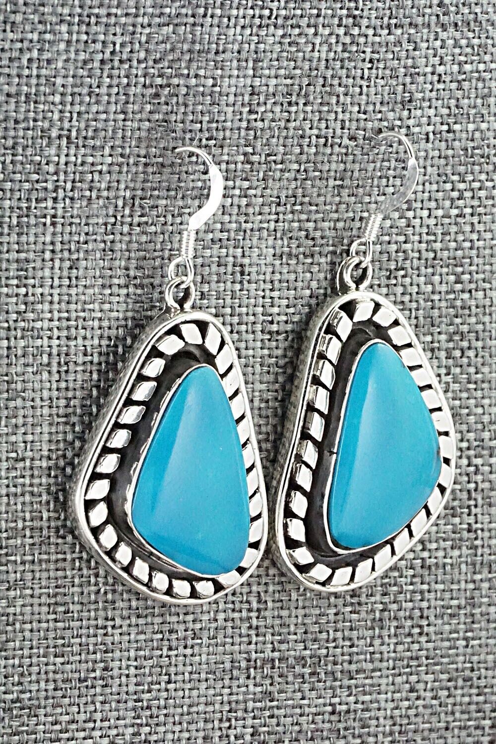 Turquoise and Sterling Silver Earrings - Sharon McCarthy
