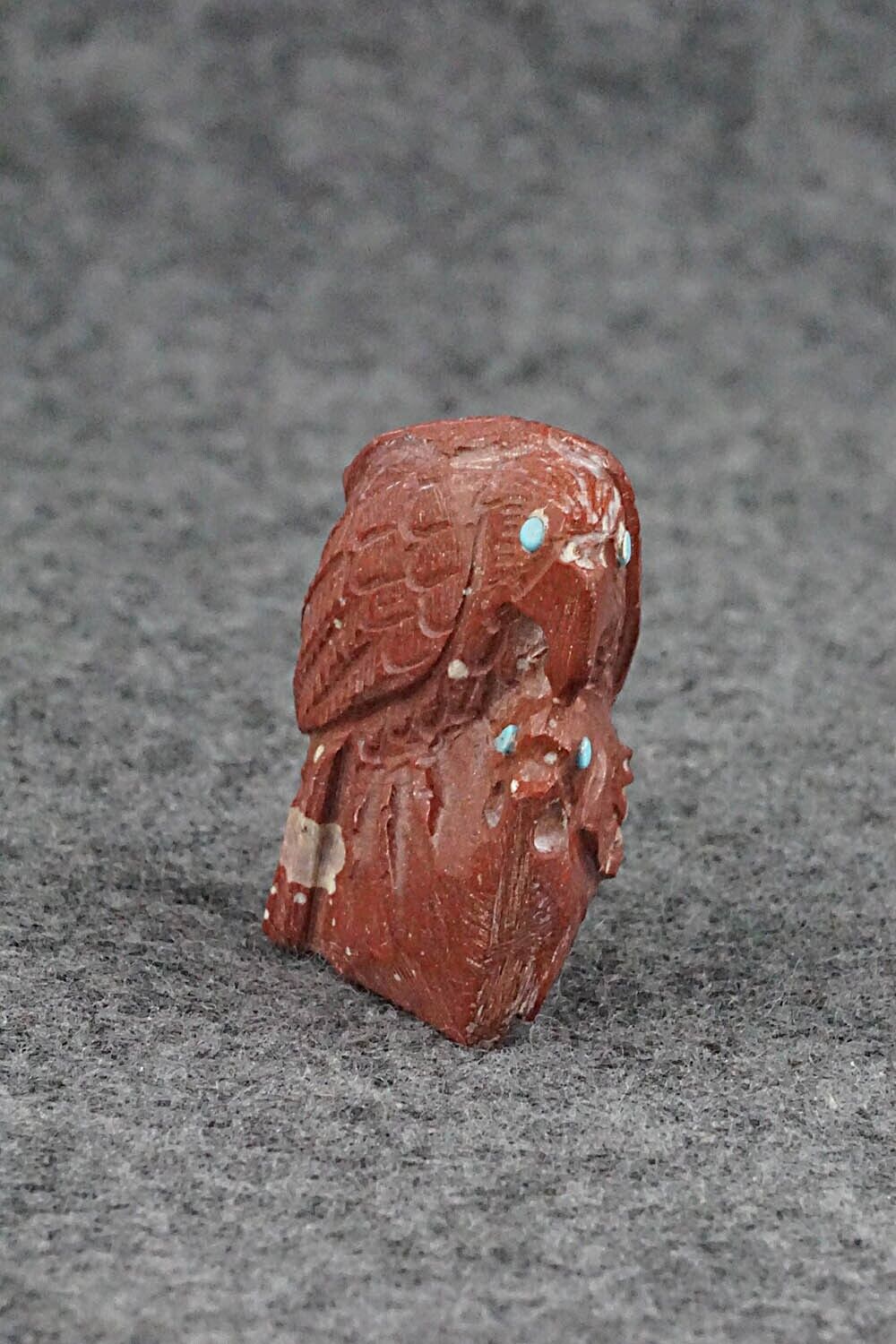 Eagle Zuni Fetish - Derrick Kaamasee