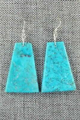 Turquoise & Sterling Silver Earrings - Lupe Lovato