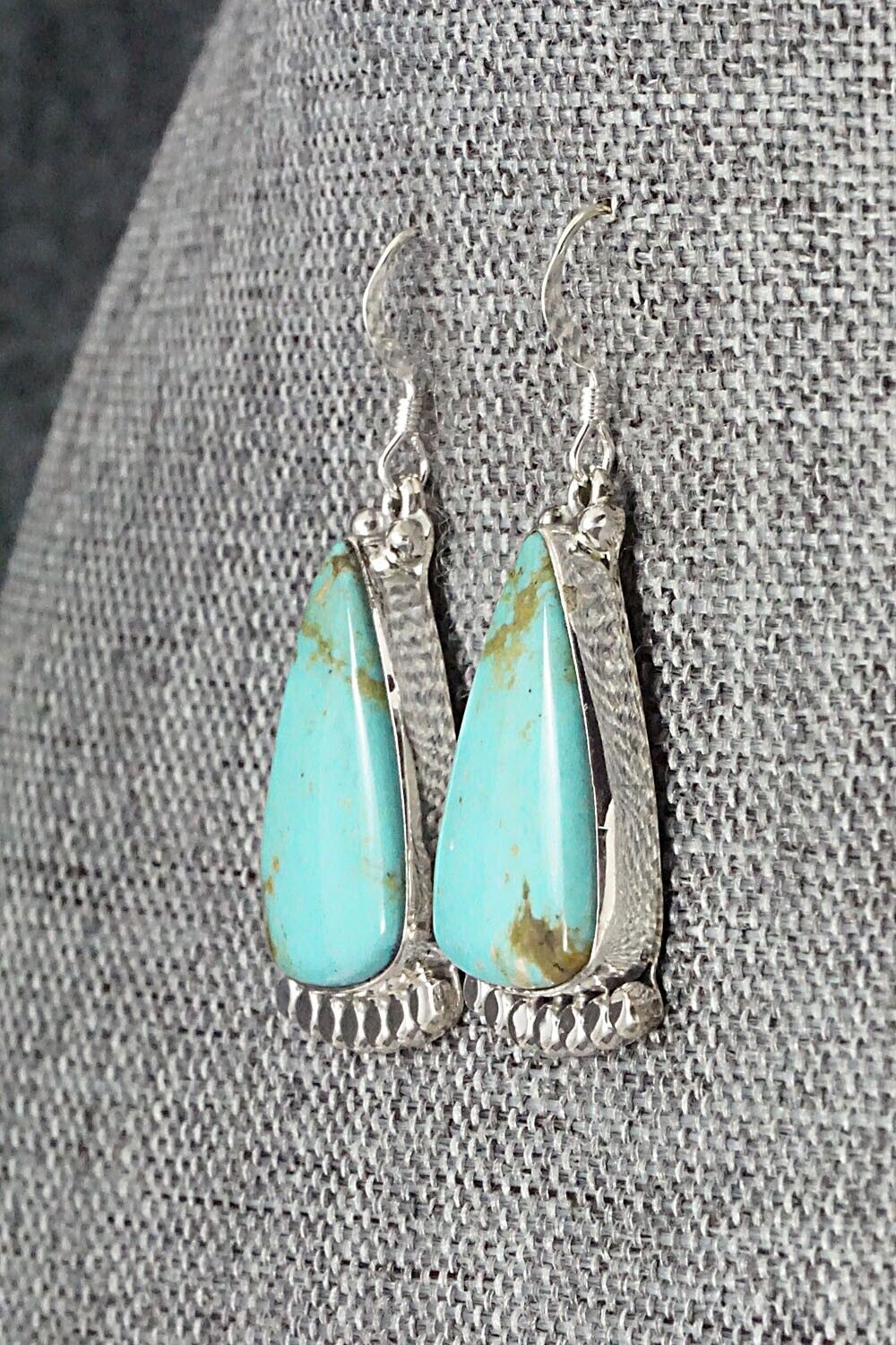 Turquoise & Sterling Silver Earrings - Verley Betone