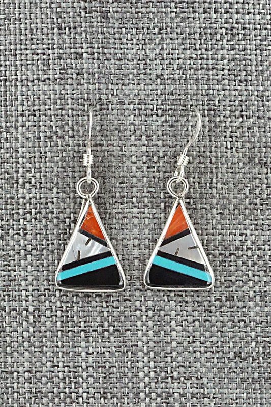 Multi Stone & Sterling Silver Earrings - Rhianna Kallestewa