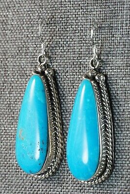 Turquoise and Sterling Silver Earrings - Brandon Belin