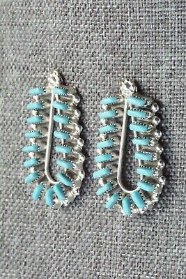 Turquoise & Sterling Silver Earrings - Vickie Johnson - High Lonesome Trading