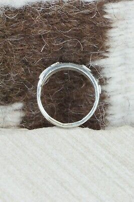 White Buffalo & Sterling Silver Ring - Gloria Waseta - Size 6.25