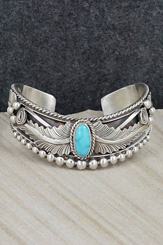 Turquoise & Sterling Silver Bracelet - Tom Lewis