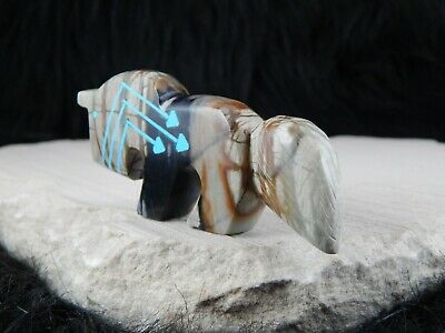 Horse Zuni Fetish Carving - Kenric Laiwakete