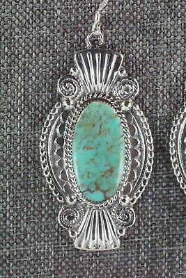 Turquoise & Sterling Silver Earrings - Irvin Tsosie