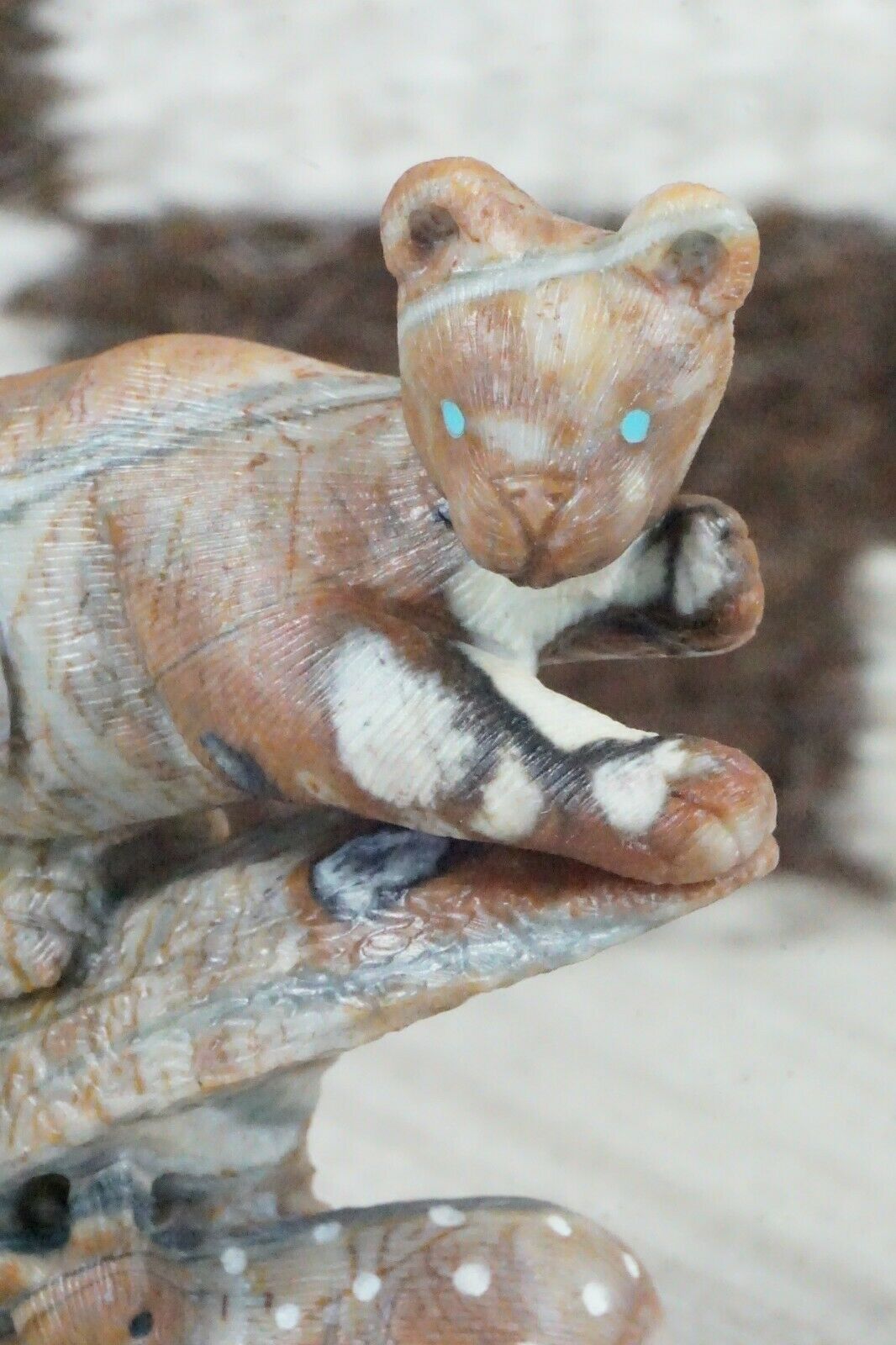 Mountain Lion Zuni Fetish Carving - Colin Weeka - High Lonesome Trading