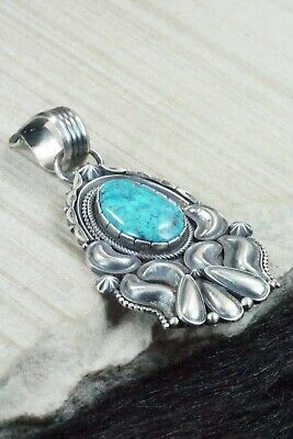 Turquoise and Sterling Silver Pendant - Derrick Gordon