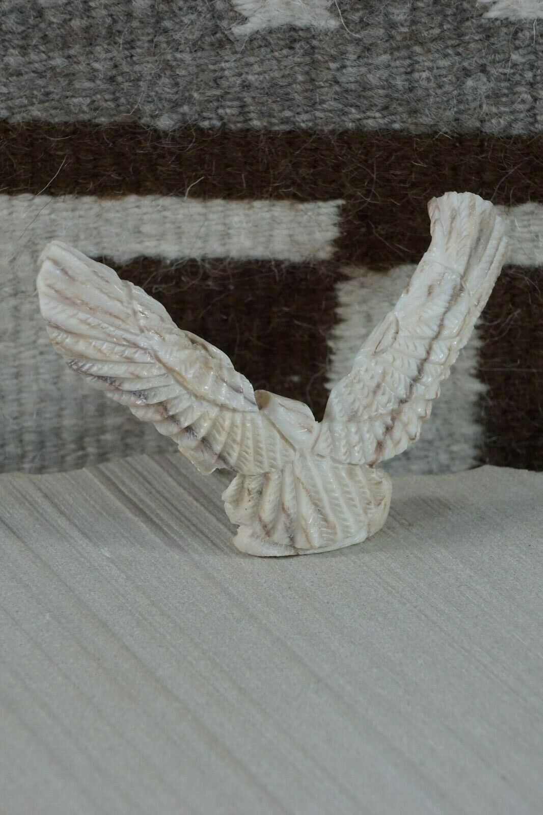 Eagle Zuni Fetish Carving - Jerrold Lahaleon - High Lonesome Trading