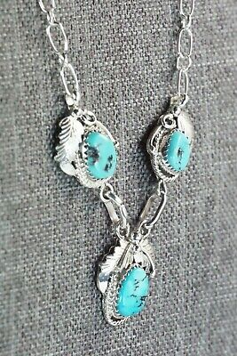 Turquoise & Sterling Silver Necklace - Roberta Begay