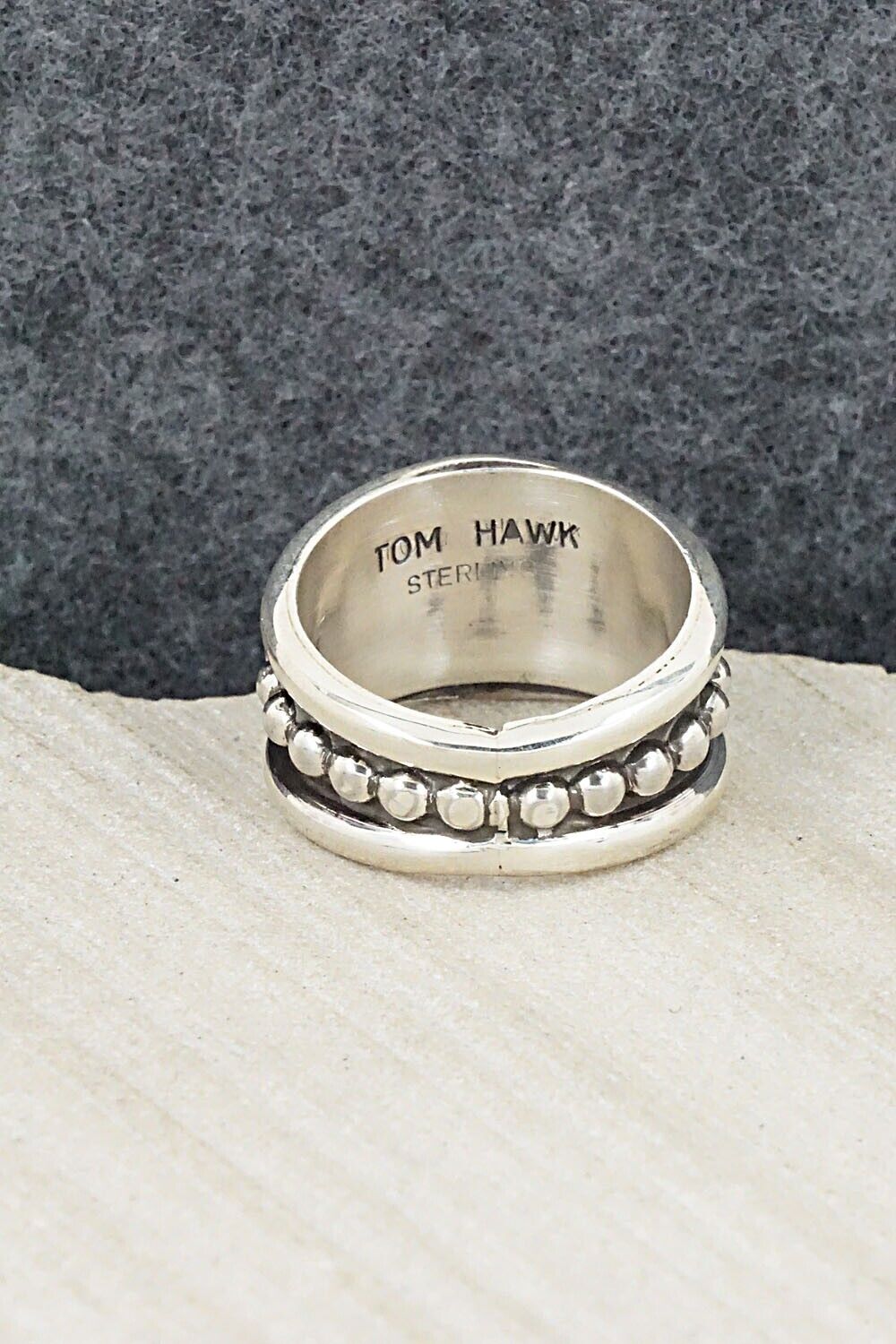 Sterling Silver Ring - Tom Hawk - Size 10