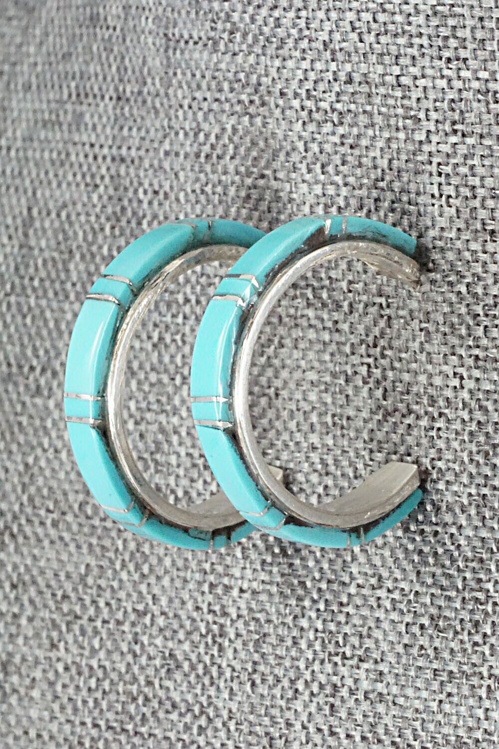 Turquoise & Sterling Silver Earrings - Terrance Panteah & Tammy Johnson