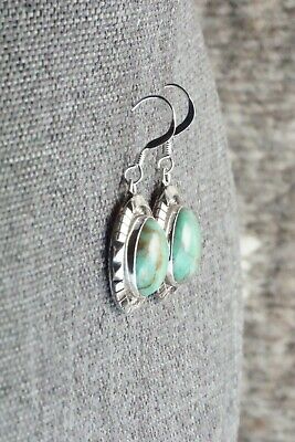 Turquoise & Sterling Silver Earrings - Amos Begay