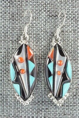 Multi Stone & Sterling Silver Earrings - Virginia Quam