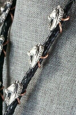 Turquoise & Sterling Silver Bolo Tie - Raymond Delgarito