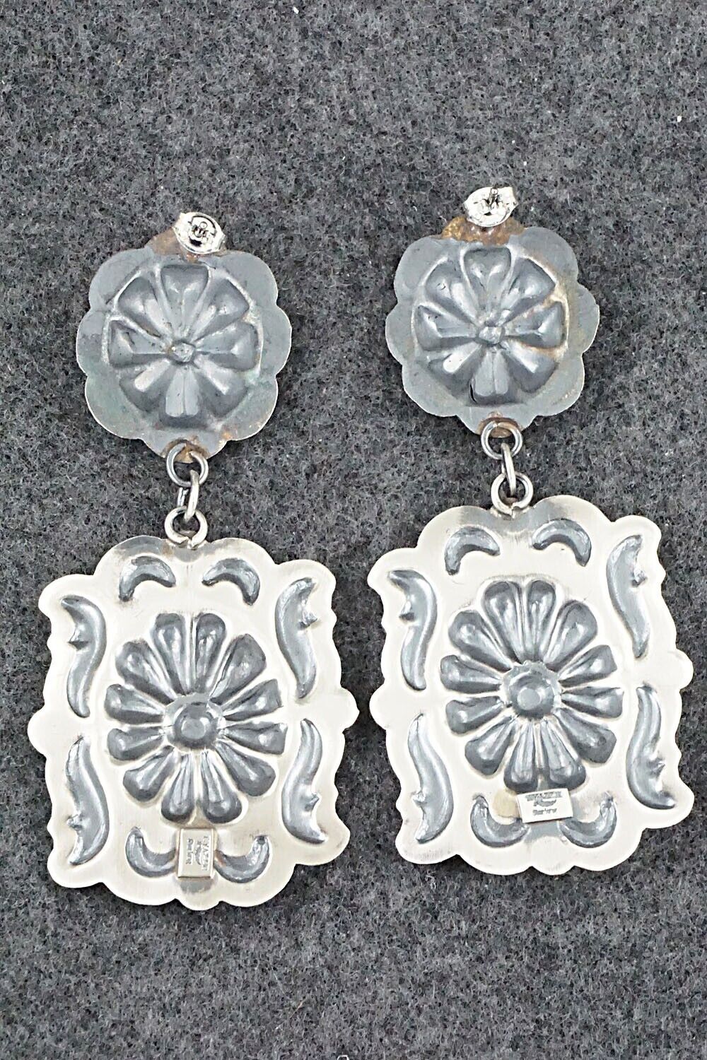 Sterling Silver Earrings - Tim Yazzie