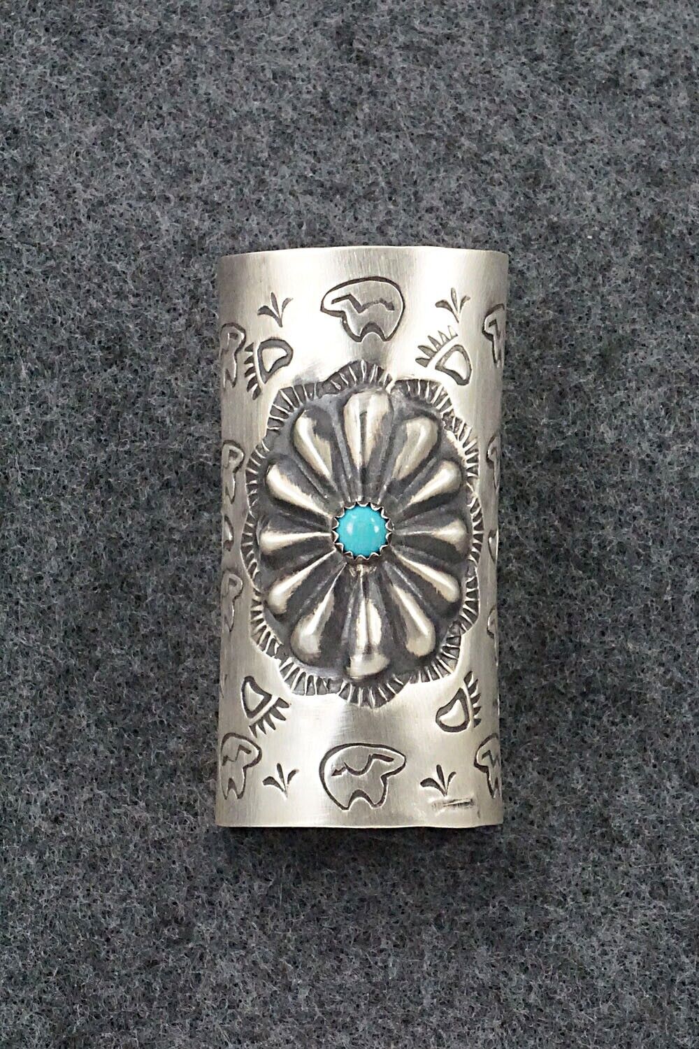 Turquoise & Sterling Silver Hair Pin - Arlene Soce