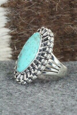Turquoise & Sterling Silver Ring - Jimson Belin - Size 5.5