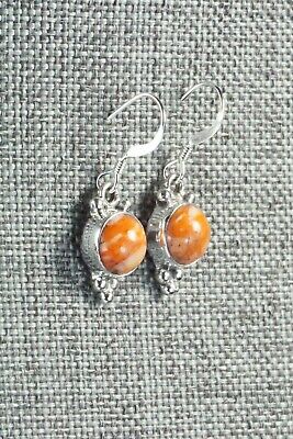 Spiny Oyster & Sterling Silver Earrings - Kim Whitehorse