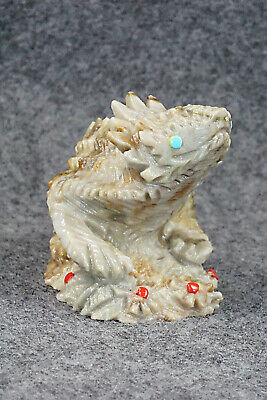 Horned Toad Zuni Fetish Carving - Ben Kamaasee