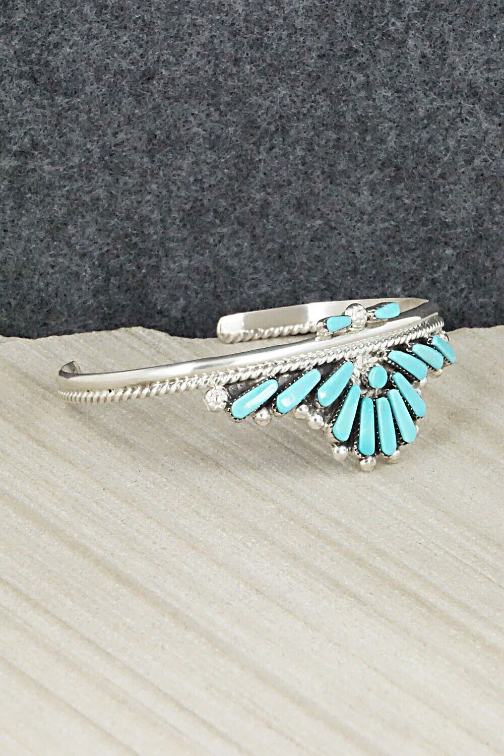 Turquoise & Sterling Silver Bracelet - Carlene Hattie