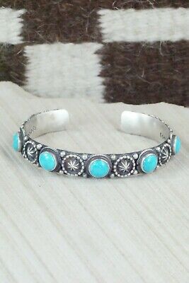 Turquoise & Sterling Silver Bracelet - Bobby Platero