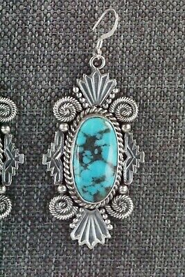 Turquoise & Sterling Silver Earrings - Michael Calladitto