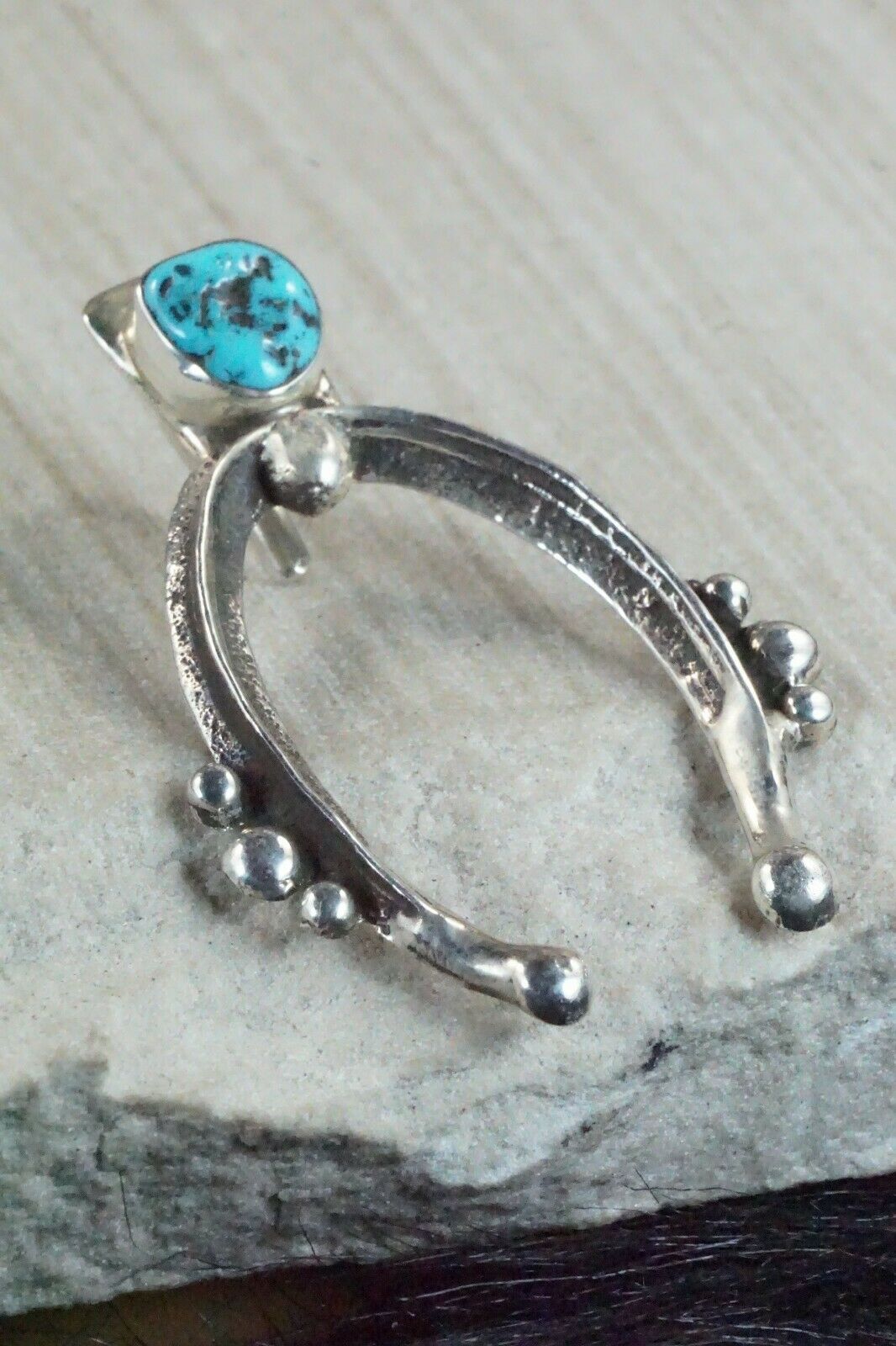 Turquoise and Sterling Silver Naja Pendant - Delbert Arviso