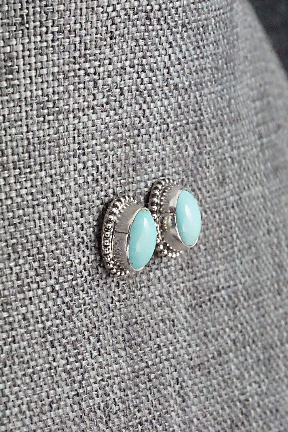 Turquoise & Sterling Silver Earrings - Jan Mariano