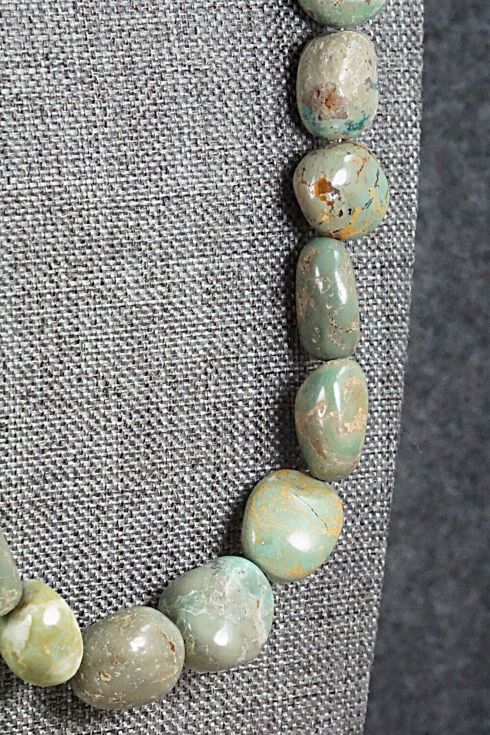 Turquoise and Sterling Silver Necklace - Louise Joe