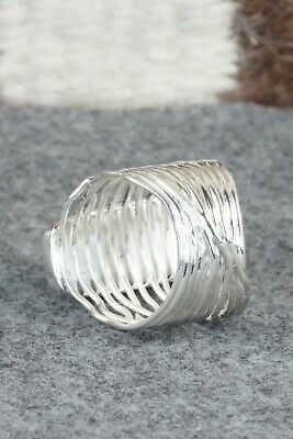 White Buffalo & Sterling Silver Ring - Murphy Platero - Size 10.25