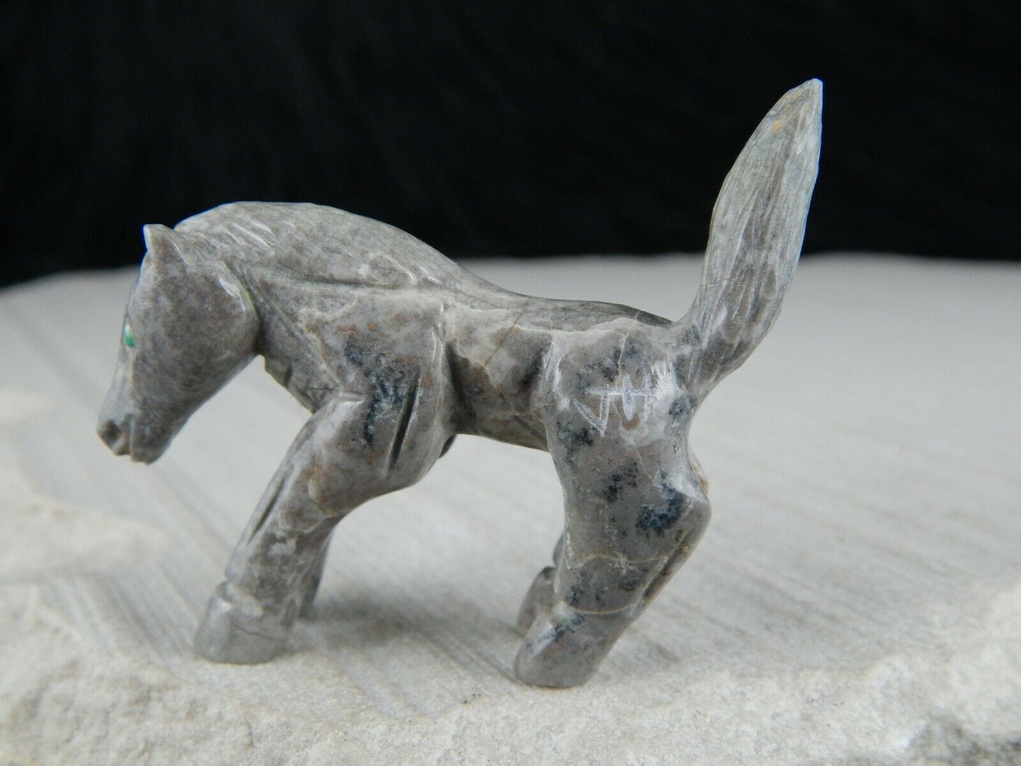 Horse Zuni Fetish Carving - Jonas Hastito - High Lonesome Trading