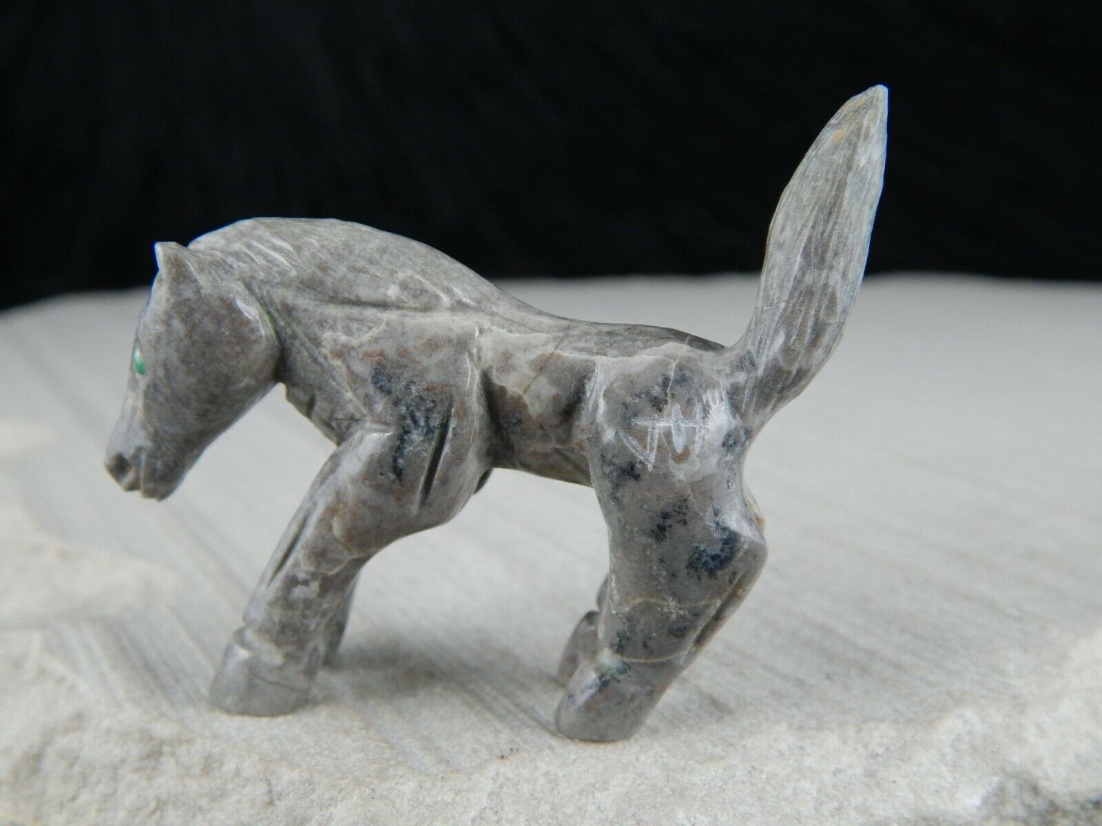 Horse Zuni Fetish Carving - Jonas Hastito - High Lonesome Trading