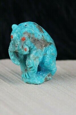 Bear Zuni Fetish Carving - Derrick Kaamasee - High Lonesome Trading