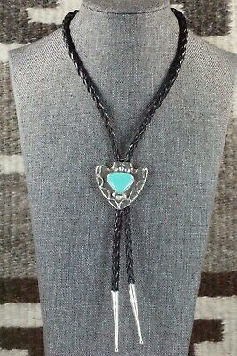 Turquoise & Sterling Silver Bolo Tie - Delbert Arviso