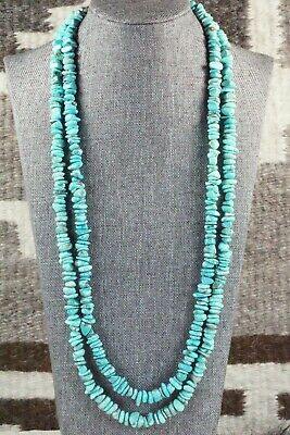 Turquoise & Sterling Silver Necklace - Navajo - High Lonesome Trading