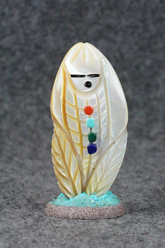 Corn Maiden Zuni Fetish Carving - Vickie Quandelacy