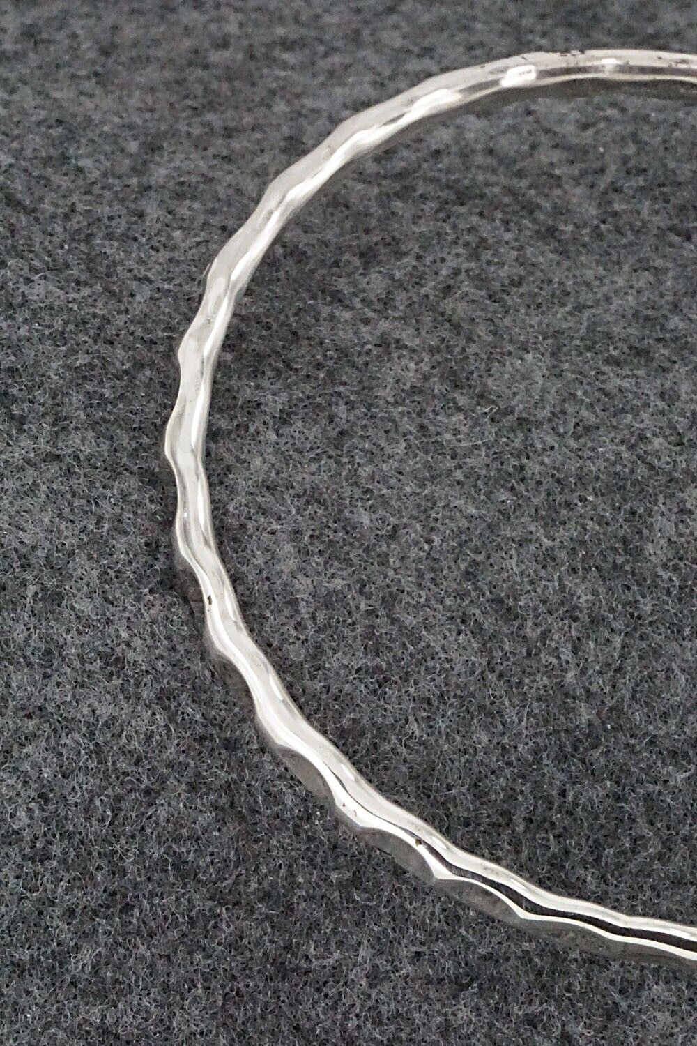 Sterling Silver Bangle Bracelet - Elaine Tahe