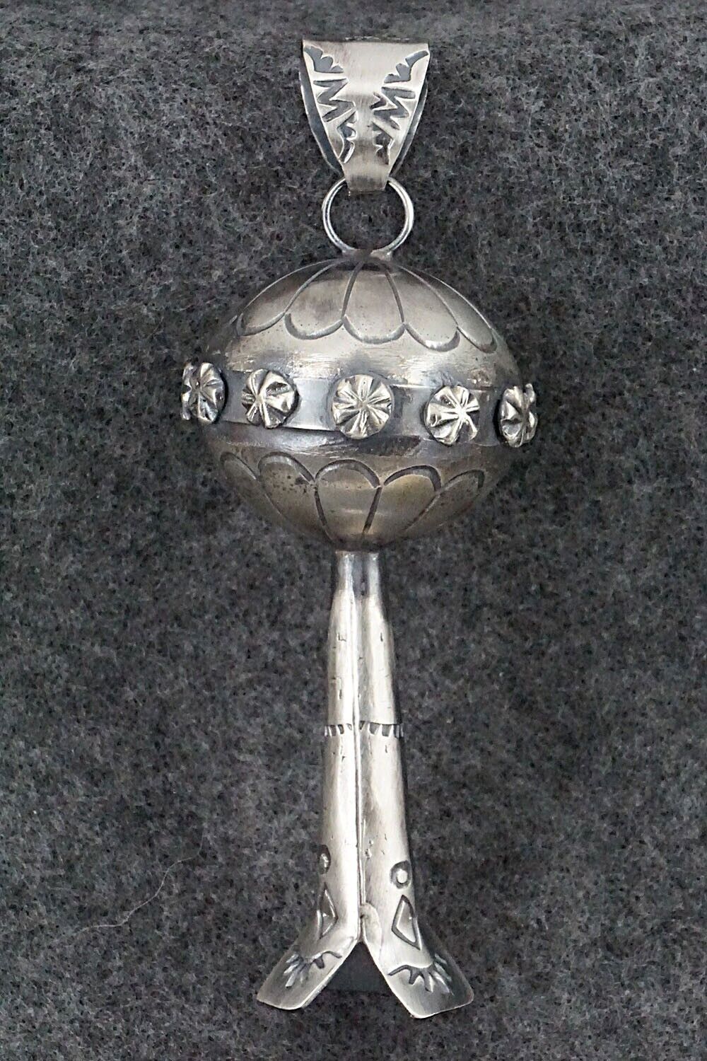 Sterling Silver Blossom Pendant - Tim Yazzie
