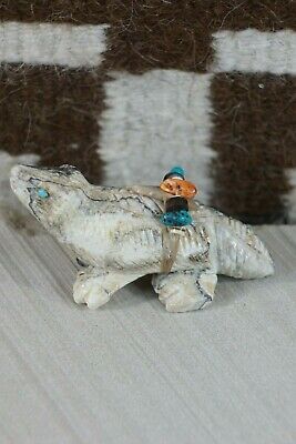 Badger Zuni Fetish Carving - Narren Bowannie - High Lonesome Trading