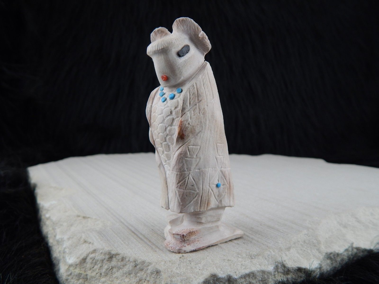 Corn Maiden Zuni Fetish Carving - Derrick Kaamasee - High Lonesome Trading