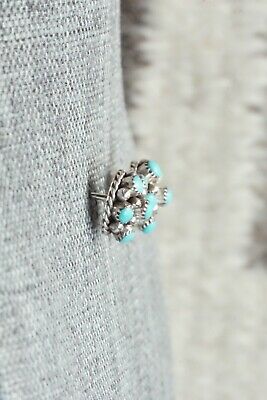 Turquoise & Sterling Silver Earrings - Dickie Charlie