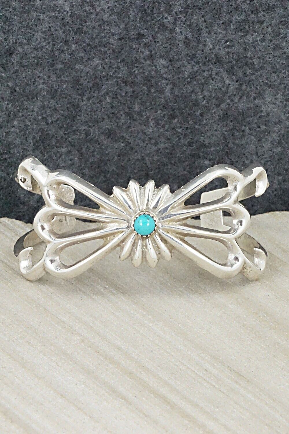 Turquoise & Sterling Silver Bracelet - Sheridan Bitsy