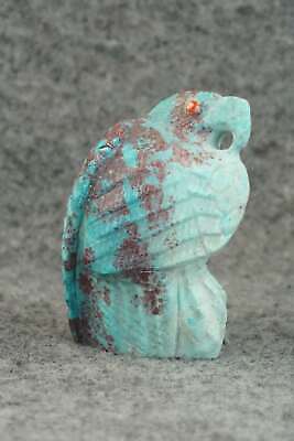 Eagle Zuni Fetish Carving - Derrick Kaamasee