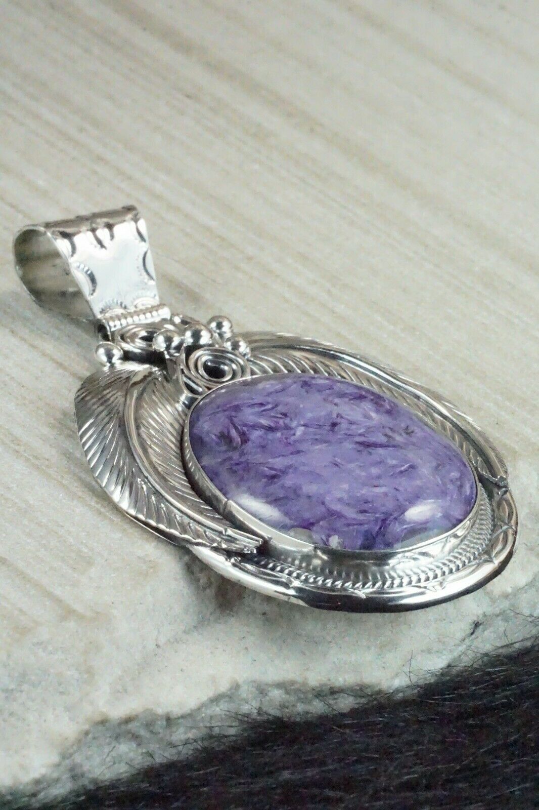 Charoite & Sterling Silver Pendant - Davey Morgan