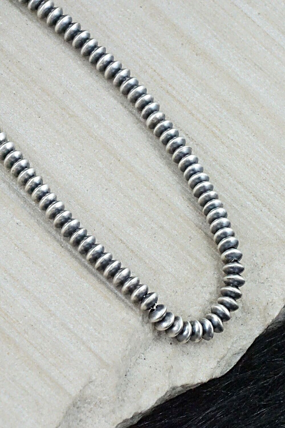Sterling Silver Navajo Pearl Necklace - Jan Mariano