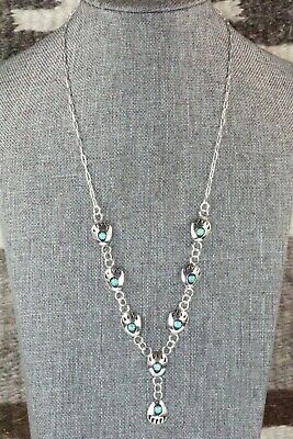 Turquoise & Sterling Silver Necklace - Leta Parker