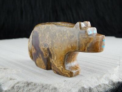 Bear - Zuni Fetish - Bernard Laiwakete - Zuni Bear Carving - Native American - High Lonesome Trading