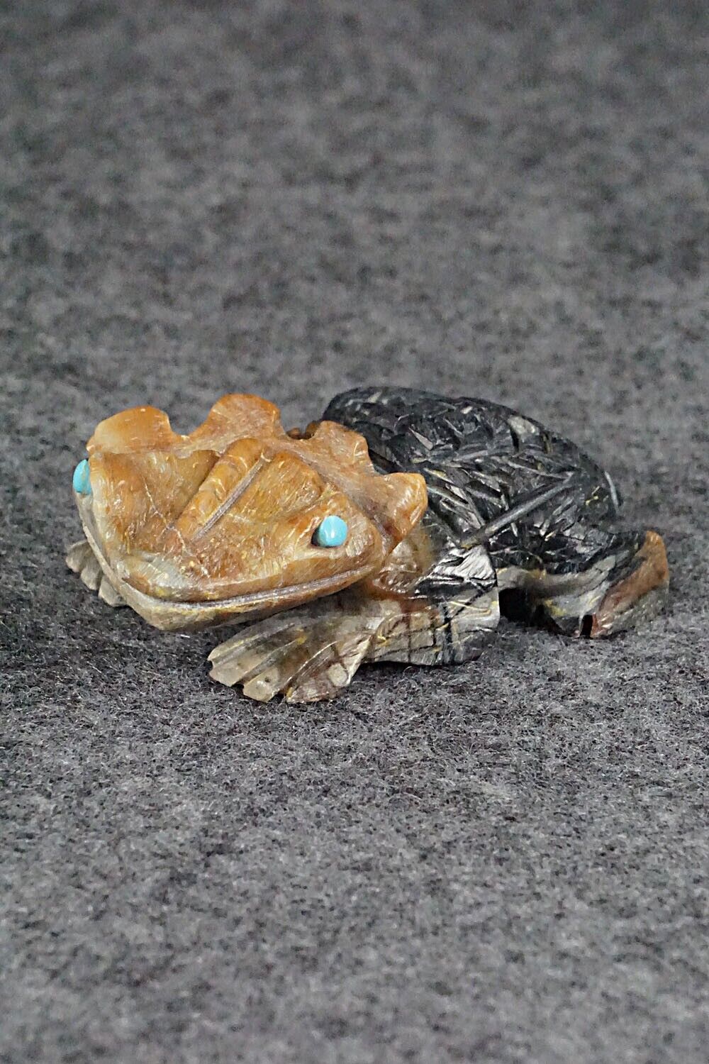 Horned Toad Zuni Fetish Carving - Dana Malani